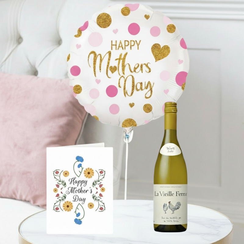 Mother's Day Balloon, La Vielle Ferme Rose & Mother's Day Card image